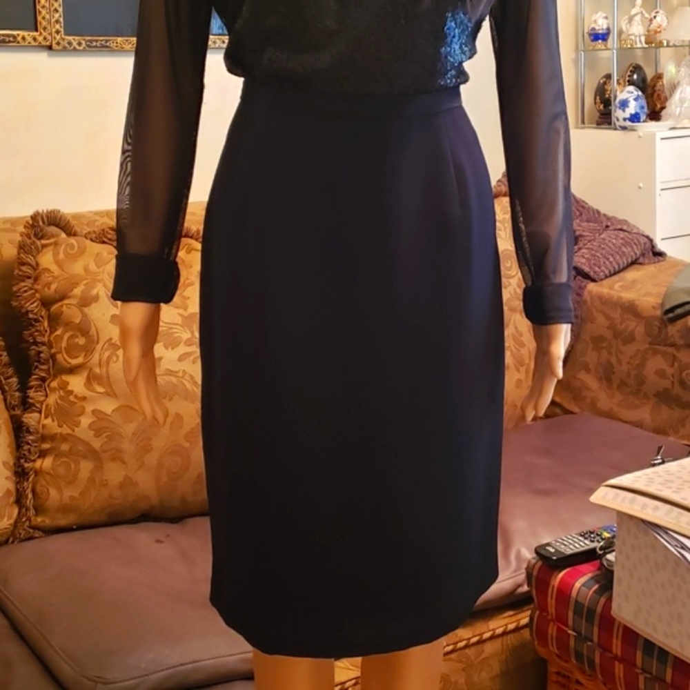 🌷NEW🌷VILLAGER - Black Career Pencil Skirt